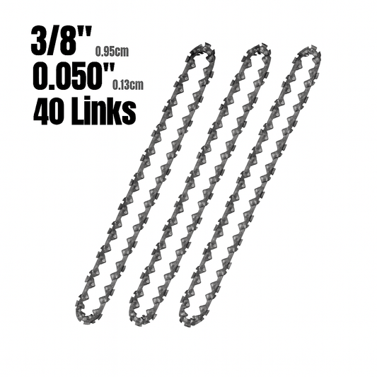 3 pack of 10 inch chainsaw chains, 40 drive links