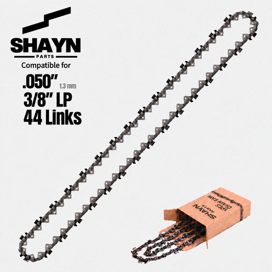 SHAYN Parts 12 inch 3/8 LP .050 44DL replacement chainsaw chain