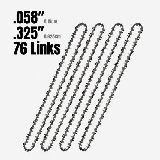 4 pack of 20 inch chainsaw chains, 76 drive links