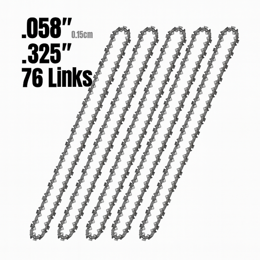 5 pack of 20 inch chainsaw chains, 76 drive links