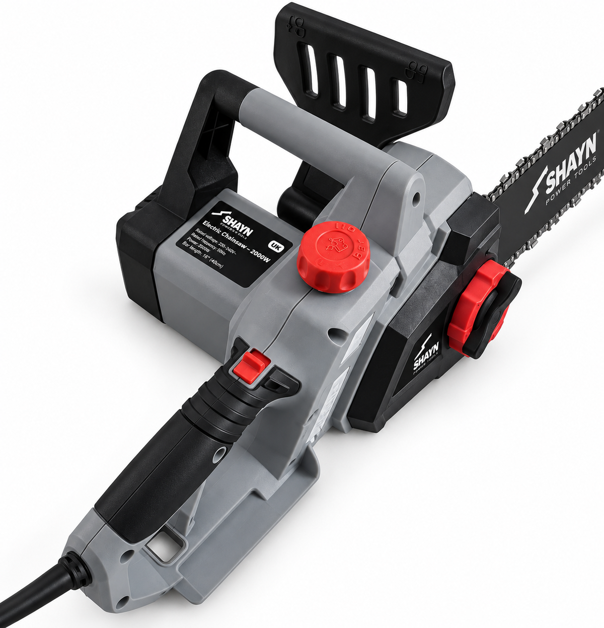 SHAYN electric chainsaw in use