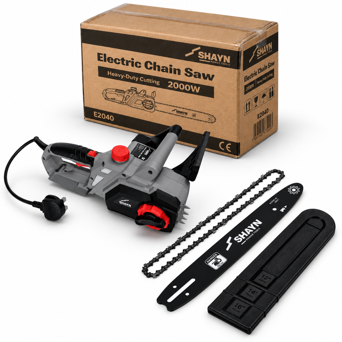 SHAYN 2000W electric chainsaw lightweight 3.9kg