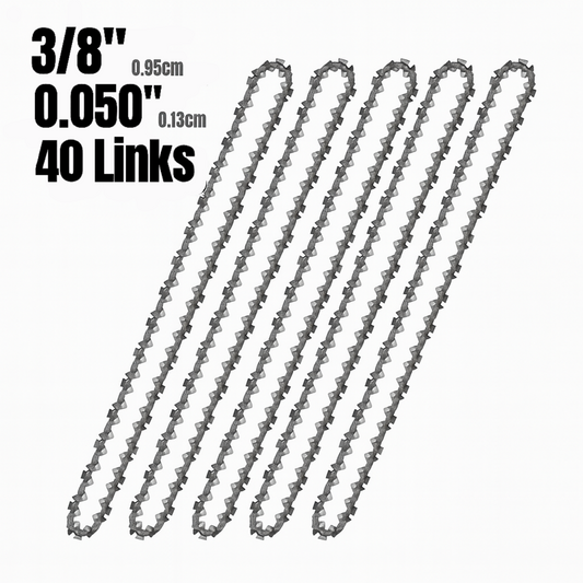 5 pack of 10 inch chainsaw chains, 40 drive links