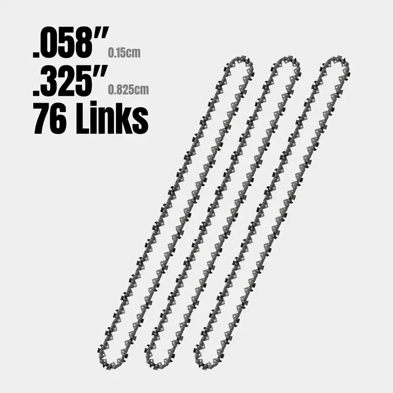 3 pack of 20 inch chainsaw chains, 76 drive links