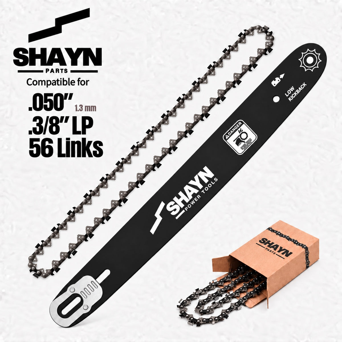 SHAYN 16 inch A041 guide bar with 1 chain 56DL